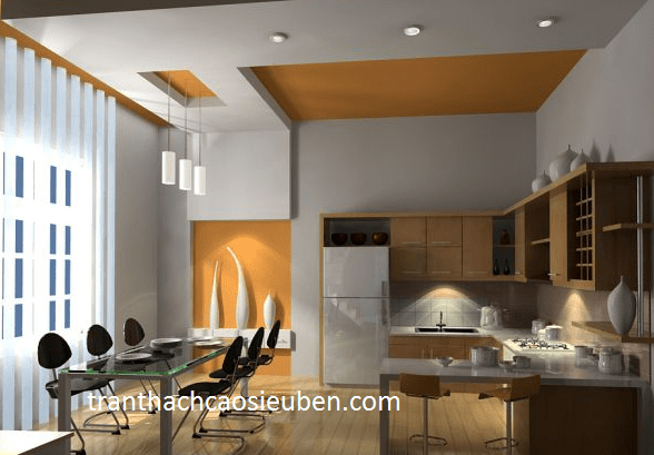 Mẫu trần phòng bếp dành cho căn hộ chung cư