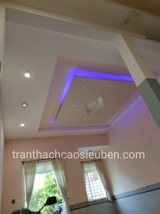 Trần thạch cao nên sơn bóng hay sơn mịn