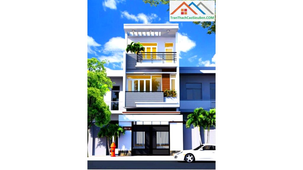Mặt tiền thiên hướng thiên nhiên hiện đại